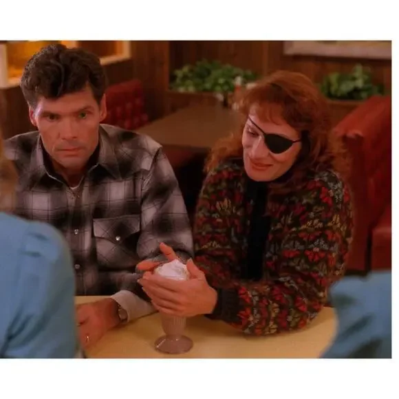 United Colors of Benetton Vintage Cardigan ASO Nadine Butler Hurley Twin Peaks S - Picture 14 of 16